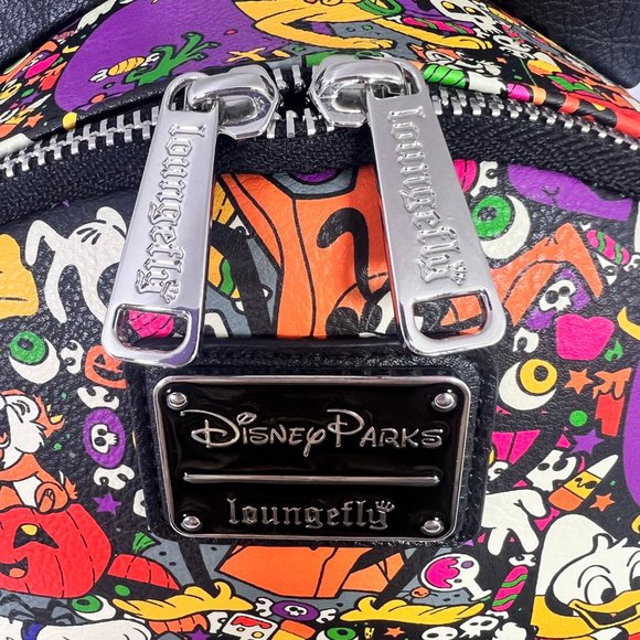 Disney Loungefly Mini Backpack Halloween Trick Or Treat Mickey Minnie - Picture 2 of 9